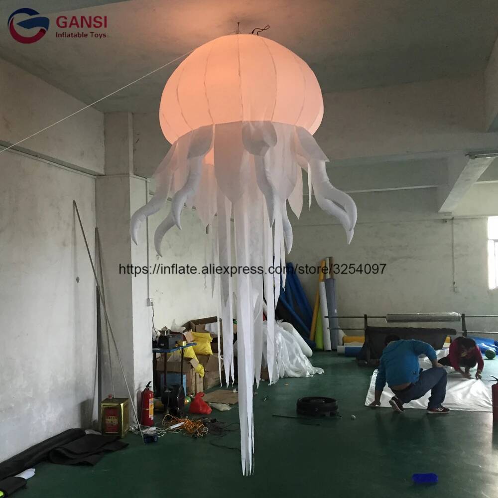 Outdoor Lighting Jellyfish - Poulpe lumineux LED gonflable multicolore, méduse