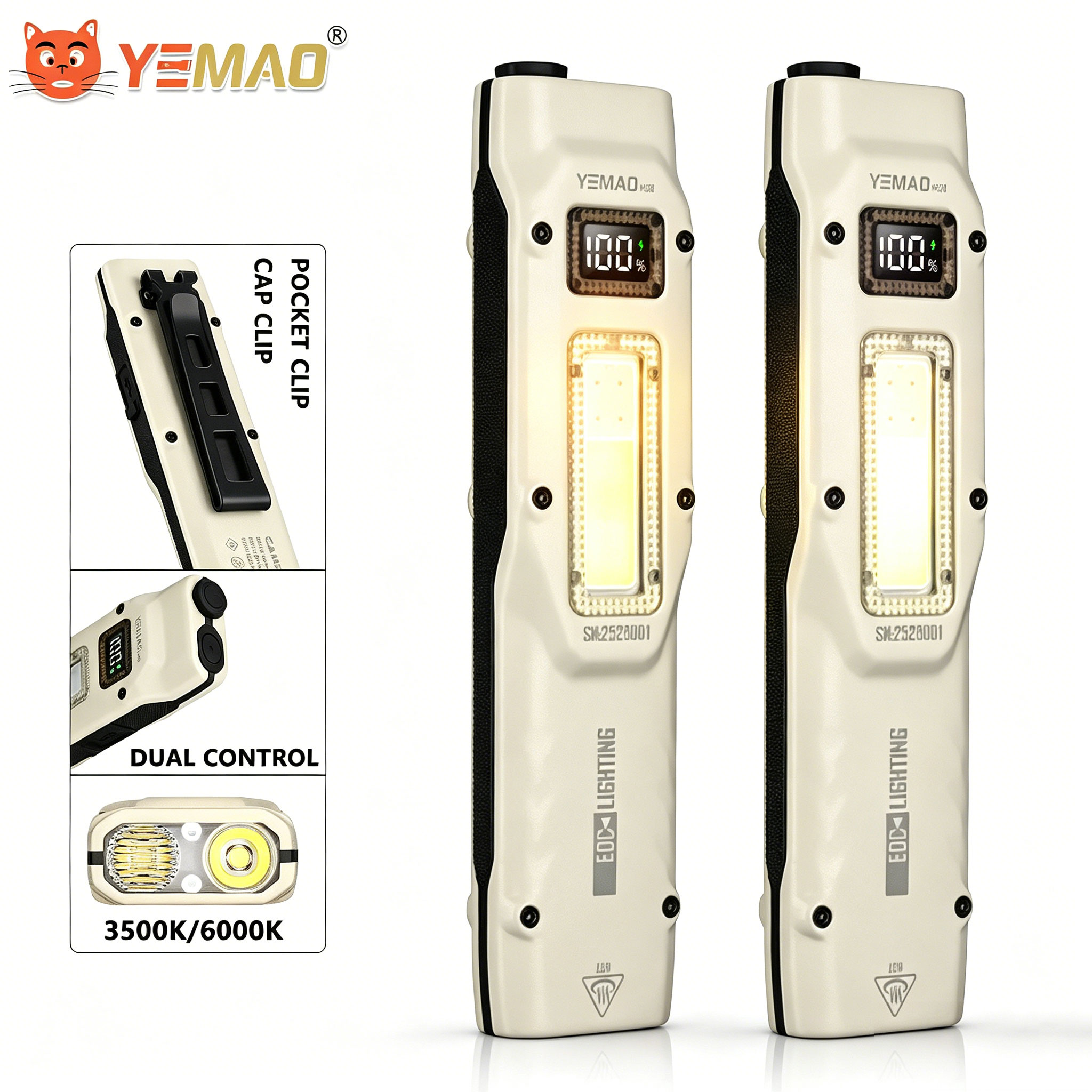 Outdoor Lighting Nearby - Portable 880LM YEMAO M28 Ultra-mince Tactique