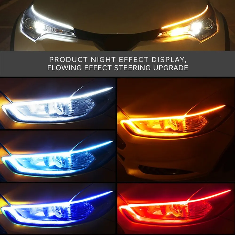 Waterproof Led Strip - 2 pièces voiture DRL Flexible étanche