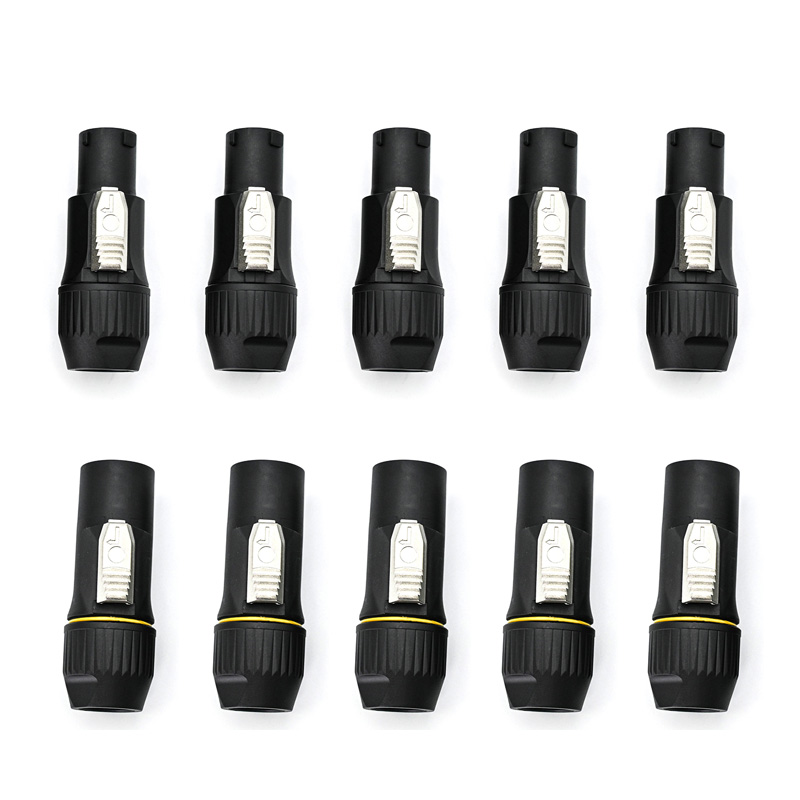 Outdoor Lighting Connectors - 10 connecteurs Powercon étanches mâle/femelle pour