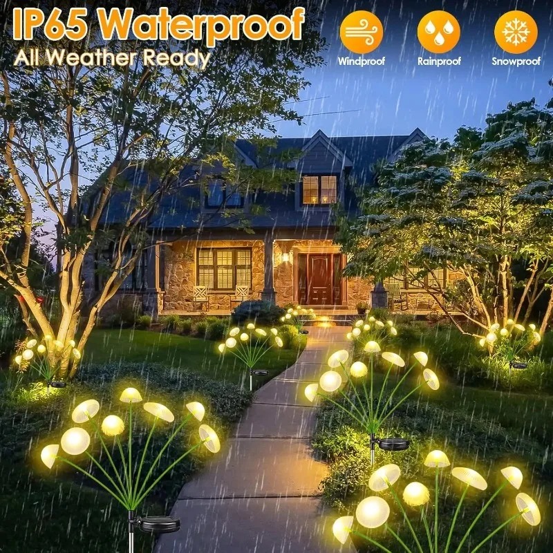 Outdoor Lighting Jellyfish - Lampes solaires LED 6LEDS en forme