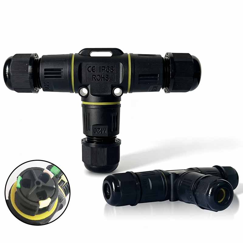 Outdoor Lighting Connectors - Connecteur de câble étanche IP68 de