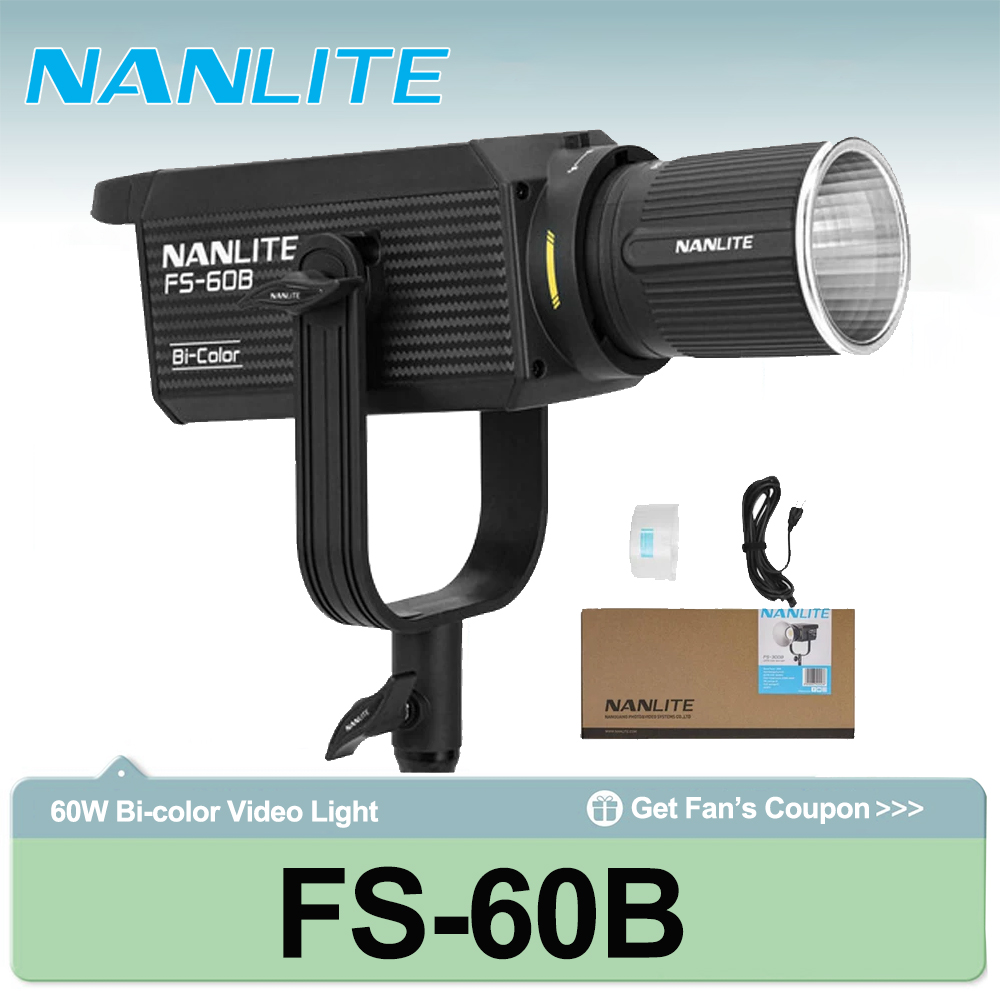 Outdoor Lighting In Photography - Projecteur bicolore Nanlite FS-60B 70W 2700K-6500K