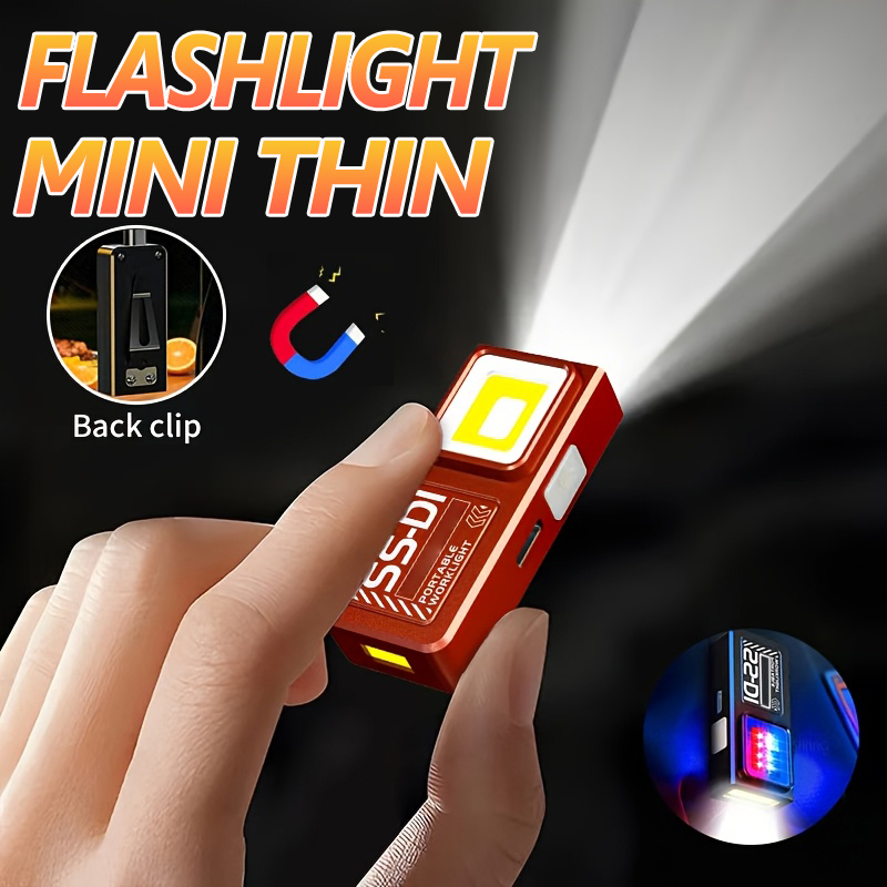 Led Flood Light - Mini lampe torche LED COB rechargeable,