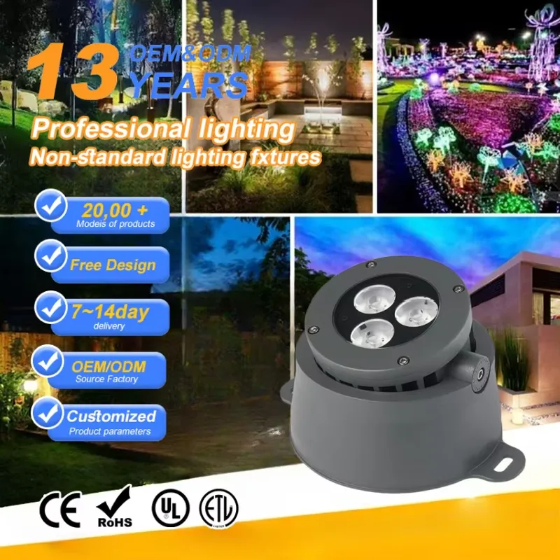 Led Flood Light - Projecteurs LED COB RGBW d'extérieur pour