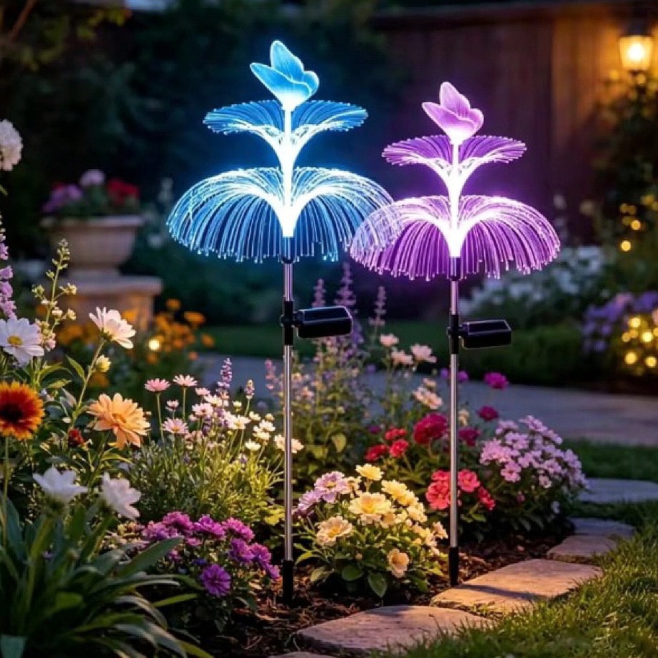 Outdoor Lighting Jellyfish - 2 lampes solaires en forme de