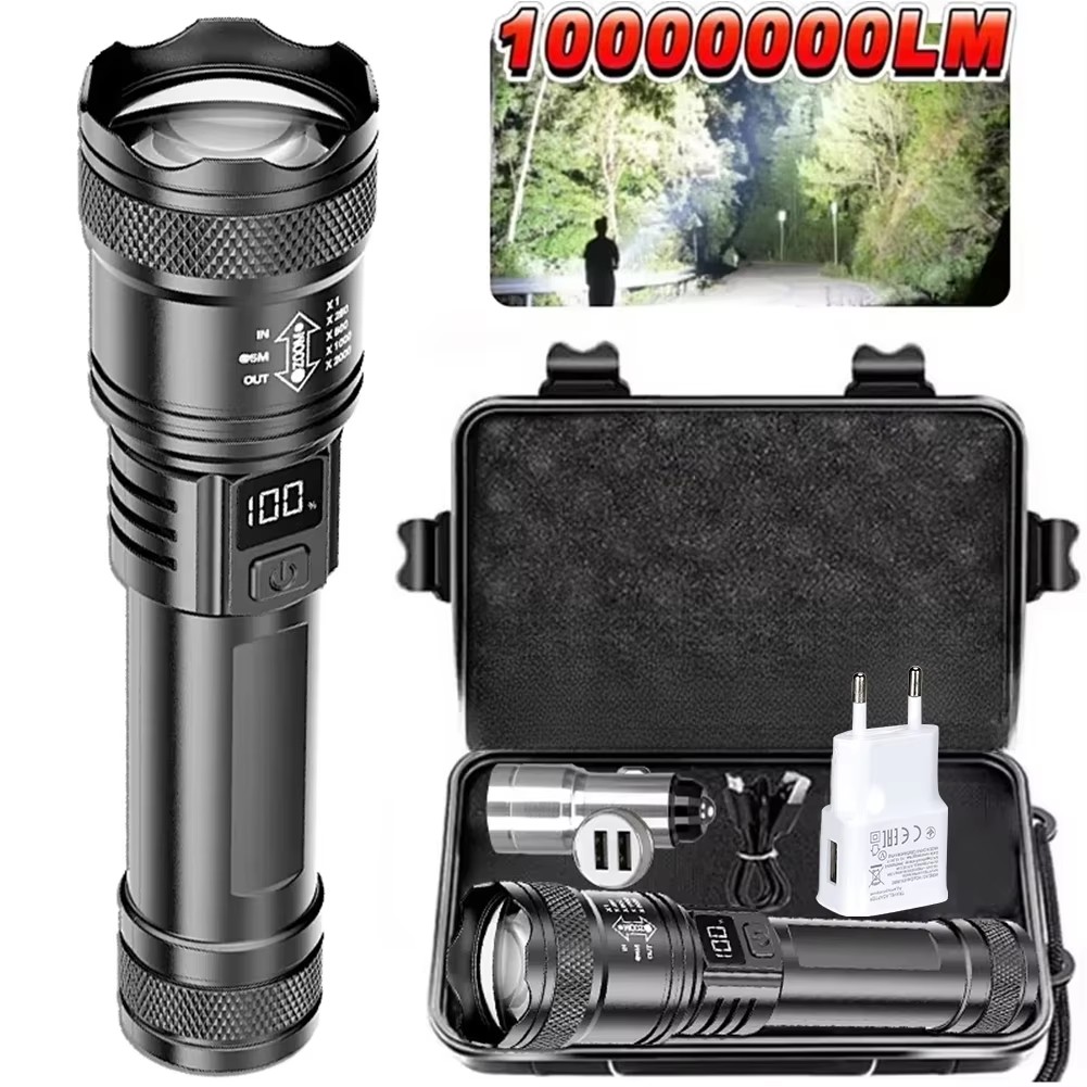 Outdoor Lighting Nearby - Lampe torche LED rechargeable zoomable avec