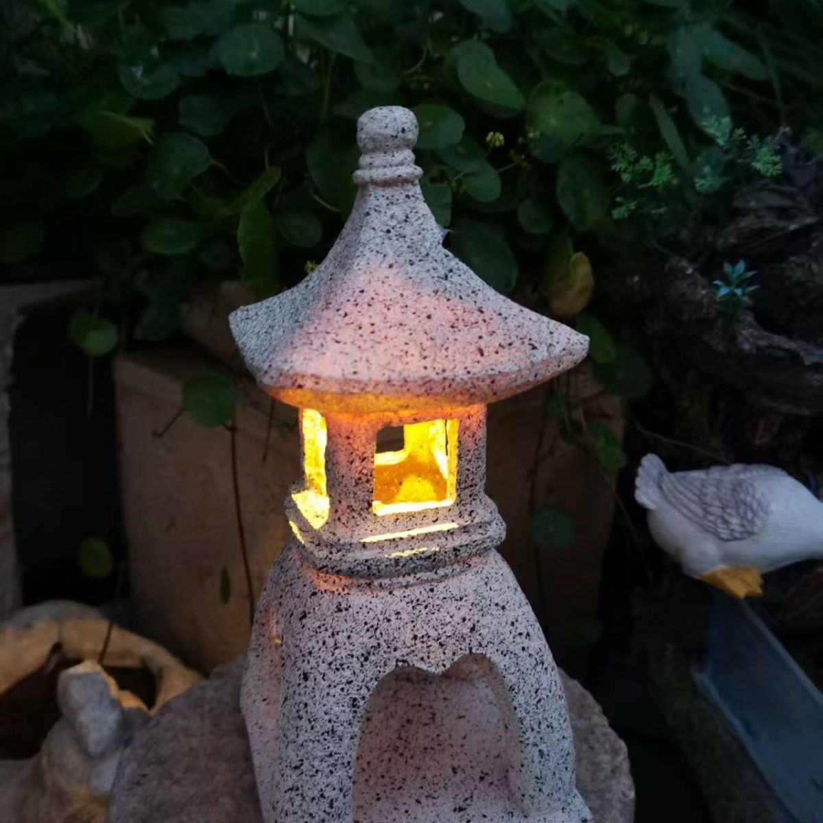Outdoor Lighting Architectural - Lanterne solaire Pagode décorative pour jardin,
