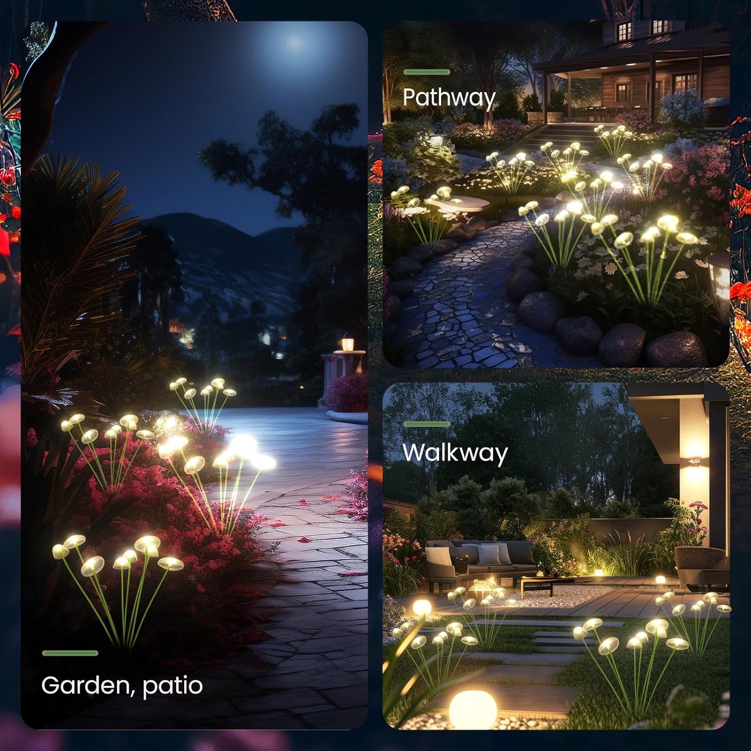 Lampe solaire LED en forme de  - Outdoor Lighting Jellyfish avis et prix