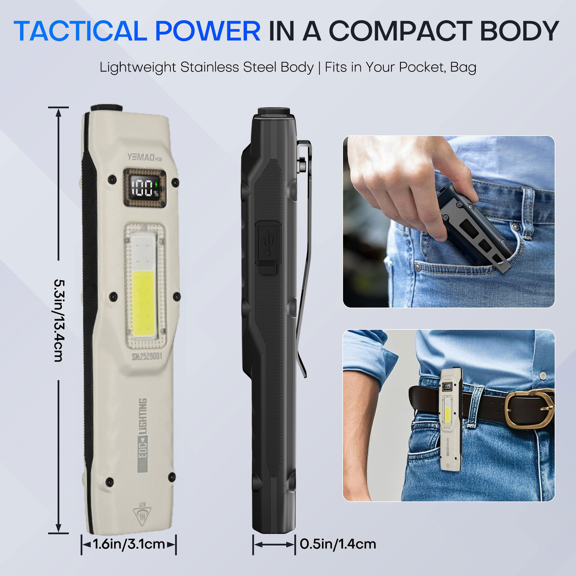 Portable 880LM YEMAO M28 Ultra - Outdoor Lighting Nearby avis et prix