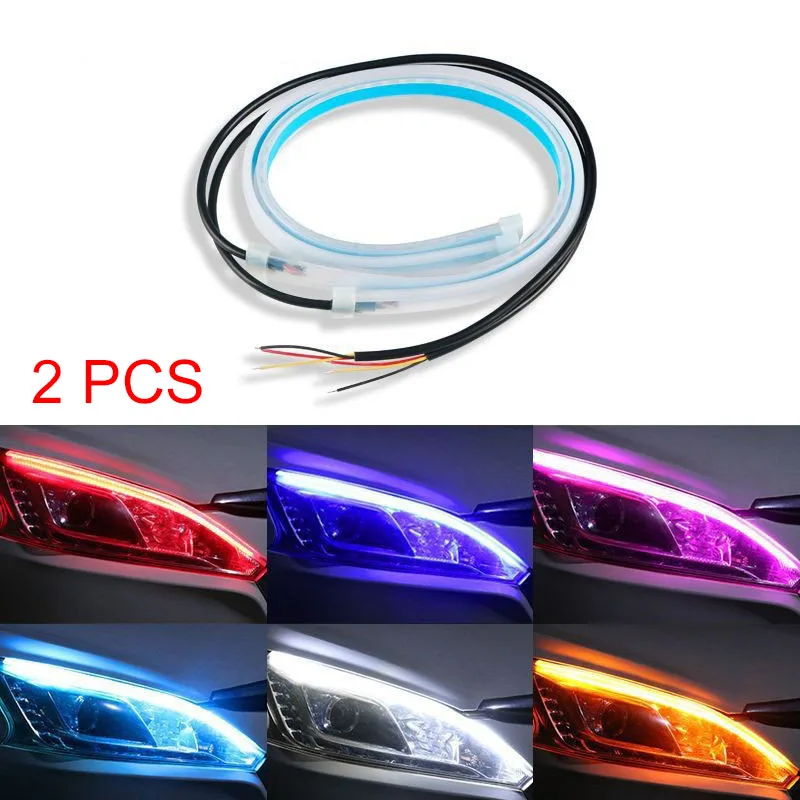 2 pièces voiture DRL Flexible  - Waterproof Led Strip avis et prix