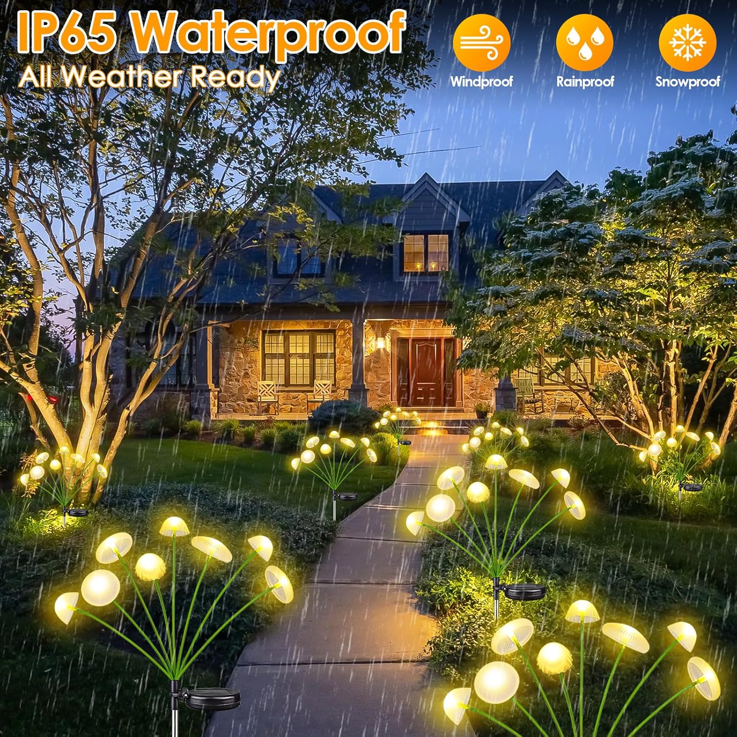 Lampe solaire LED en forme de  - Outdoor Lighting Jellyfish avis et prix
