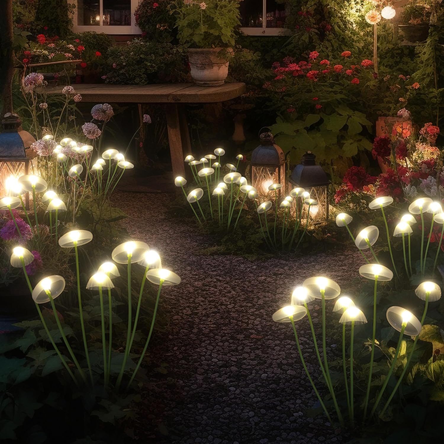 Lampe solaire LED en forme de  - Outdoor Lighting Jellyfish avis et prix