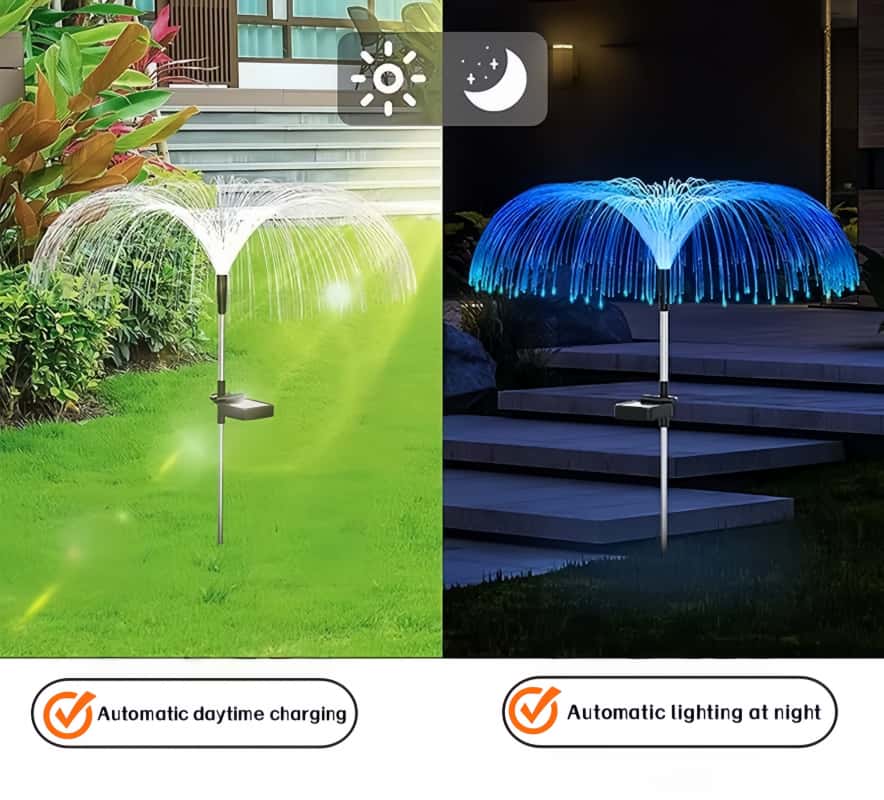 Lampes LED solaires en forme d - Outdoor Lighting Jellyfish avis et prix