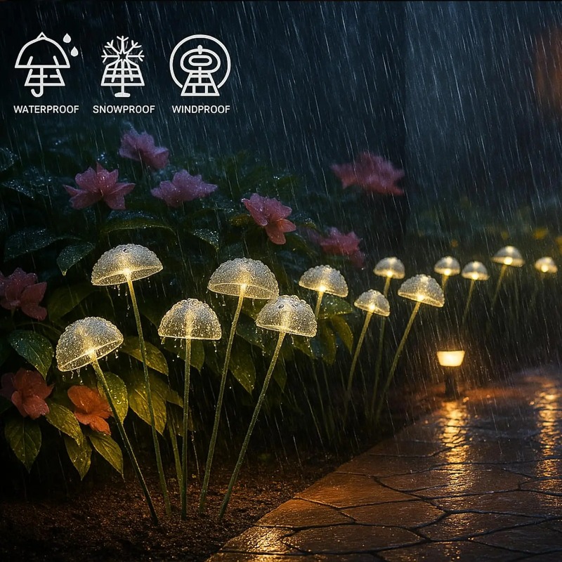 Lampes solaires LED 6LEDS en f - Outdoor Lighting Jellyfish avis et prix
