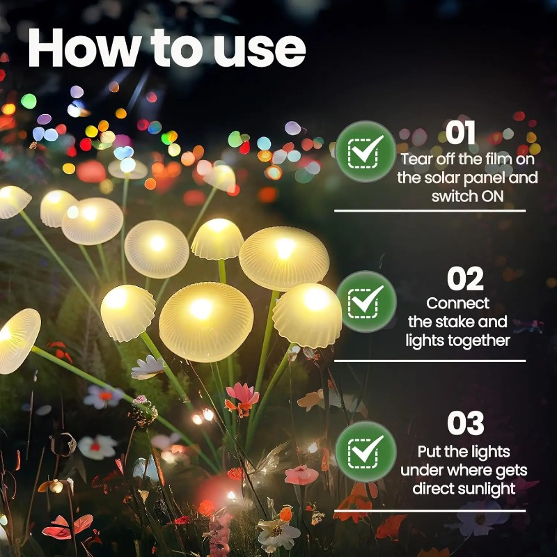 Lampes solaires LED 6LEDS en f - Outdoor Lighting Jellyfish avis et prix