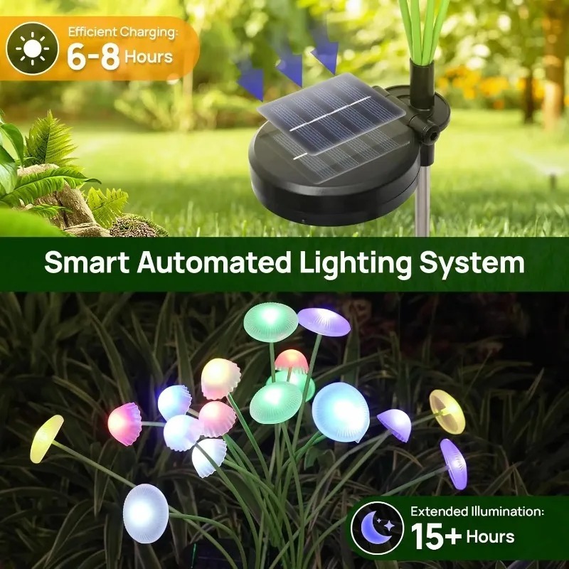 Lampes solaires LED 6LEDS en f - Outdoor Lighting Jellyfish avis et prix