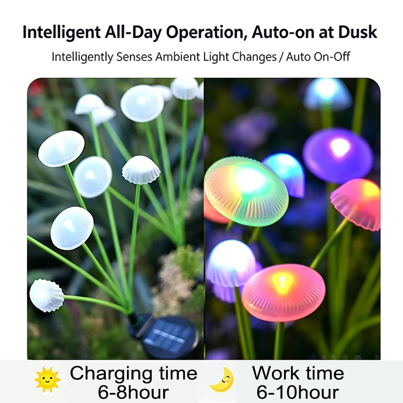 Lampes solaires 6 LED pour ext - Outdoor Lighting Jellyfish avis et prix