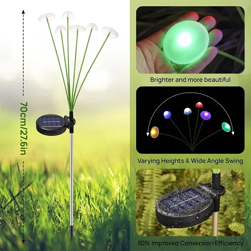 Lampes solaires LED en forme d - Outdoor Lighting Jellyfish avis et prix