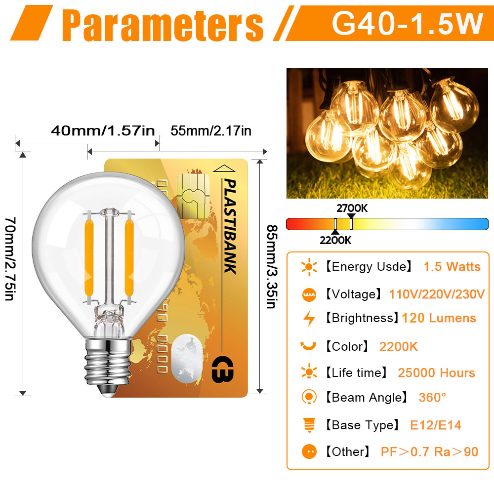 Ampoules de remplacement LED G - Outdoor Lighting Replacement Parts avis et prix