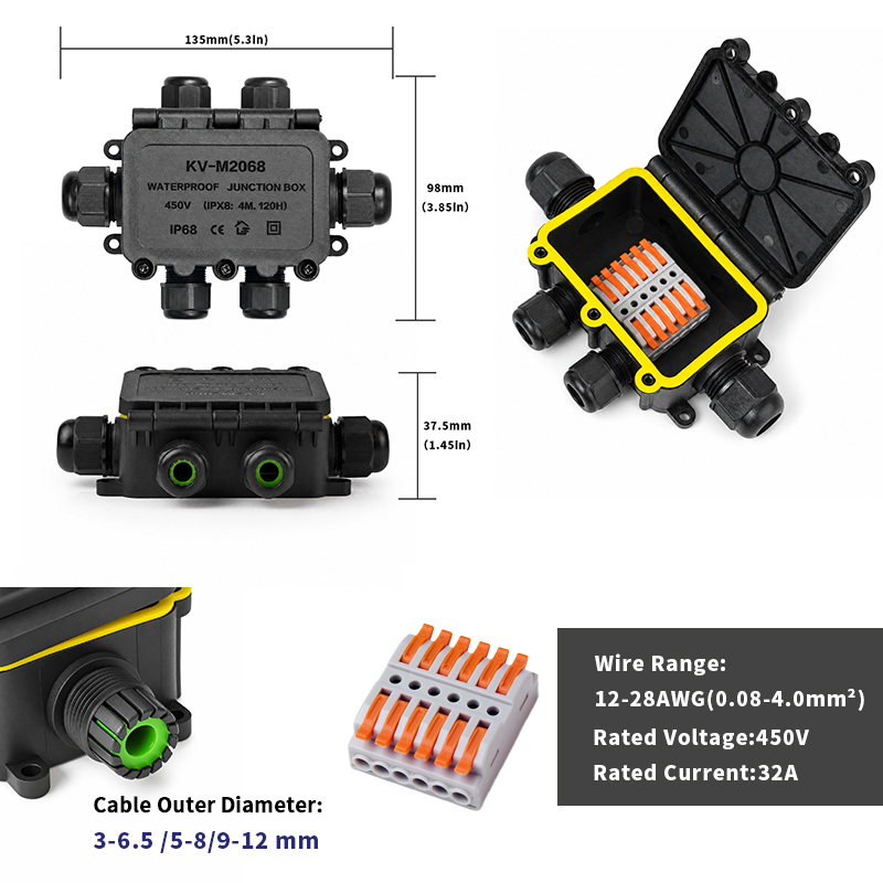 Boîtier de jonction étanche IP - Outdoor Lighting Connectors avis et prix
