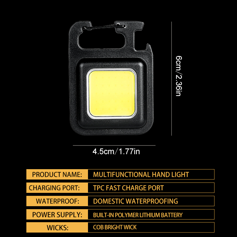 Lampe de poche MINI COB à clé, - Outdoor Lighting Nearby avis et prix