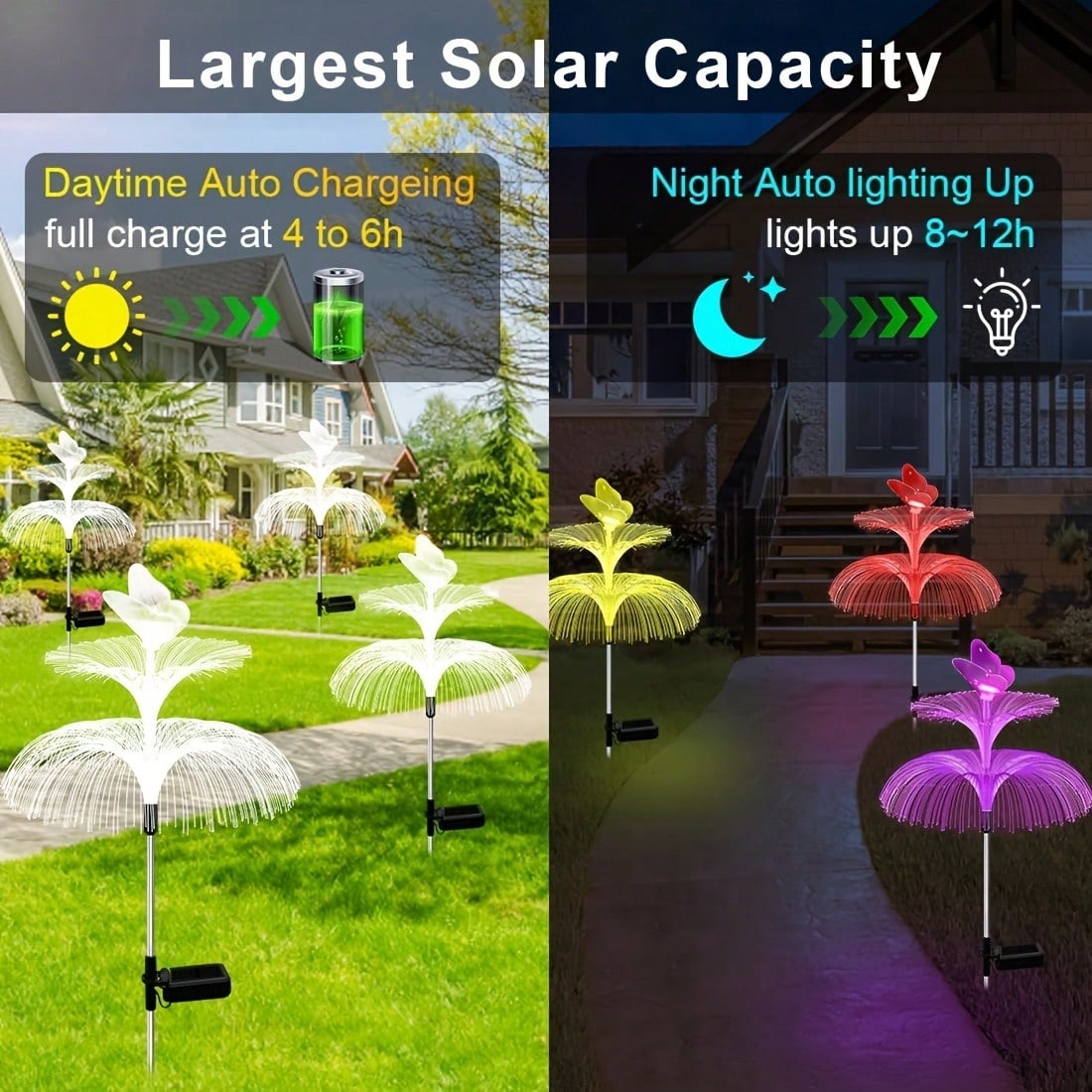 2 lampes solaires en forme de  - Outdoor Lighting Jellyfish avis et prix