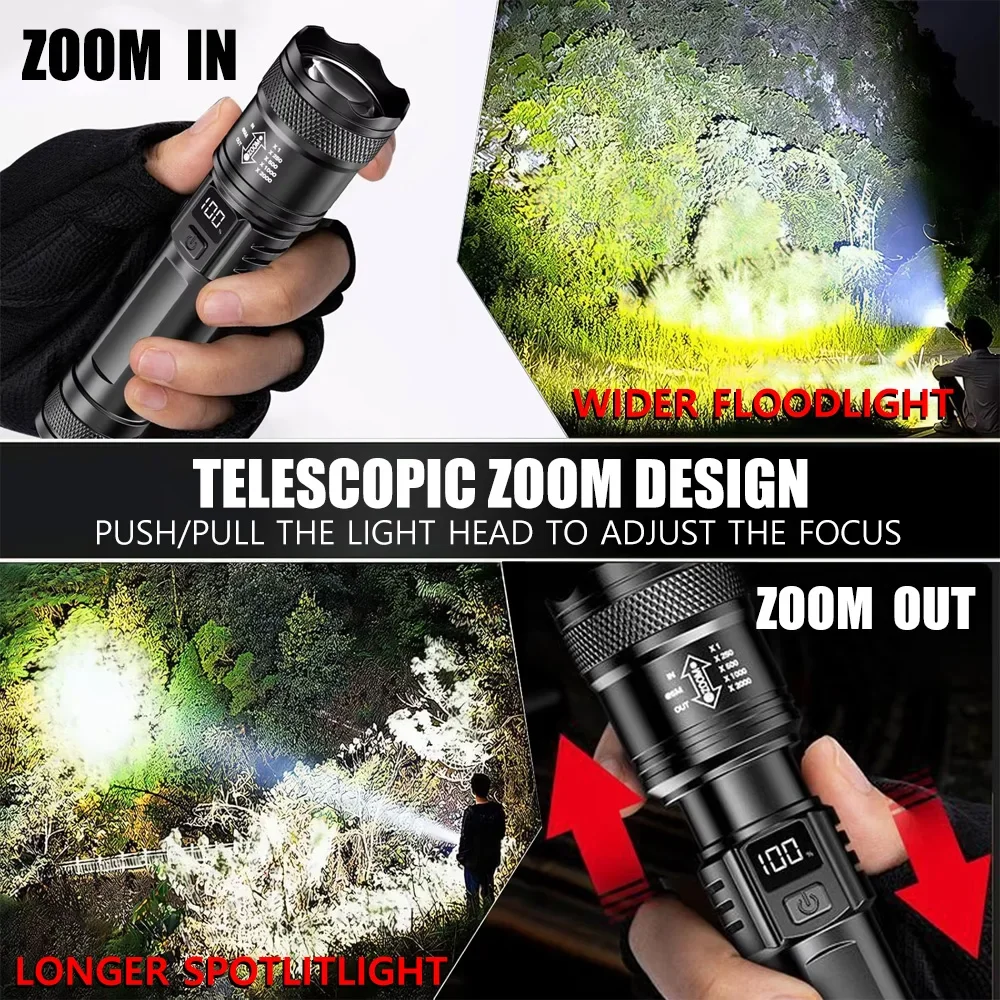 Lampe torche LED rechargeable  - Outdoor Lighting Nearby avis et prix